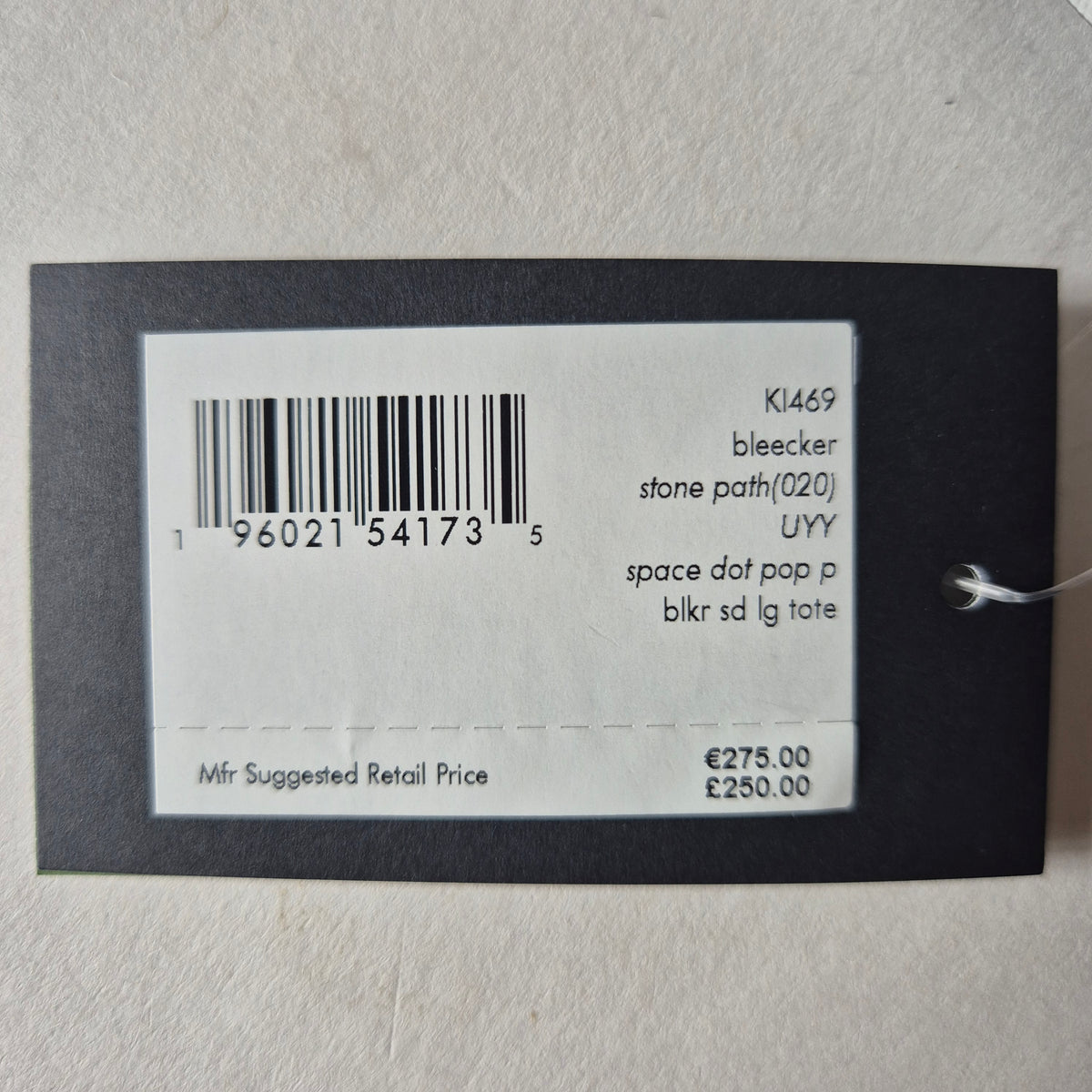 Bleecker Tote white space dot