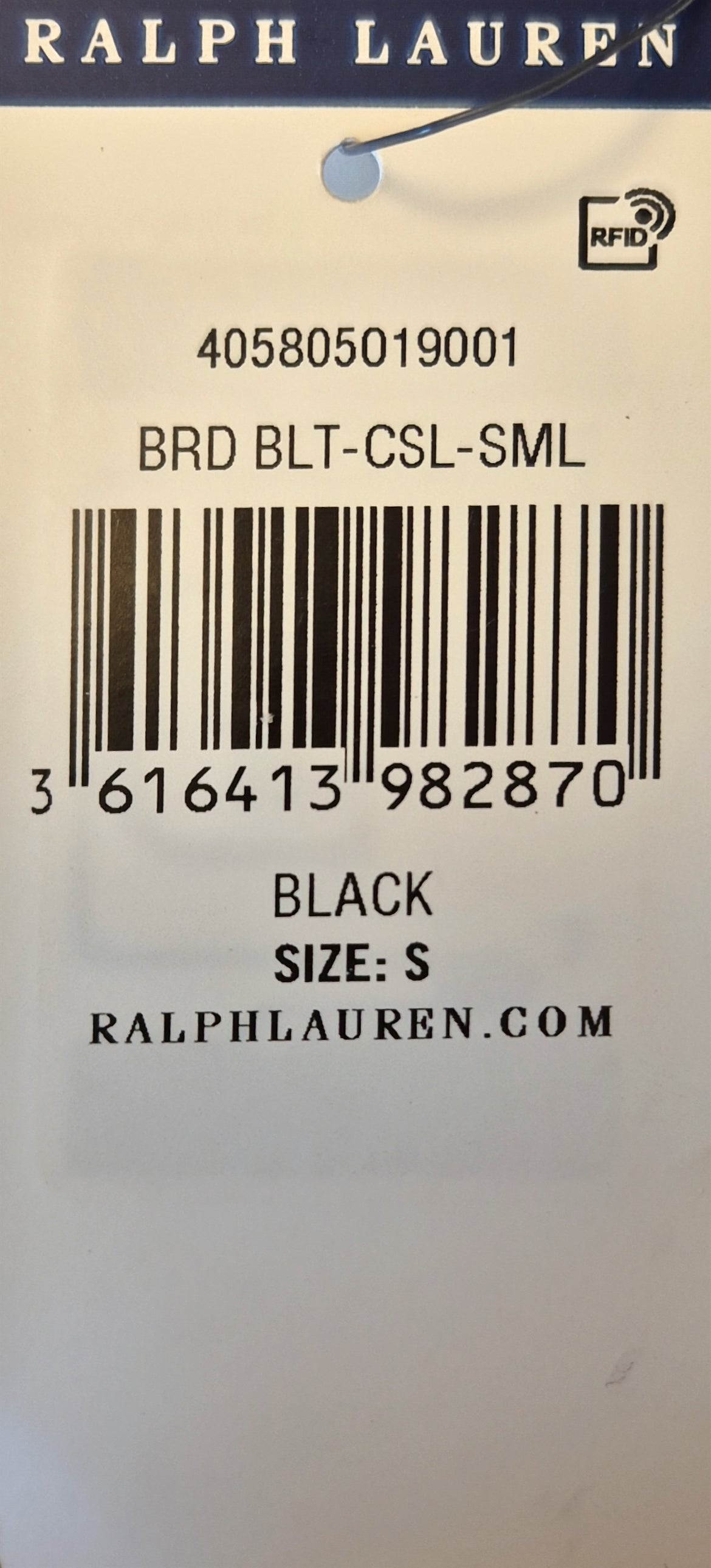 Belt Braided Leather black S