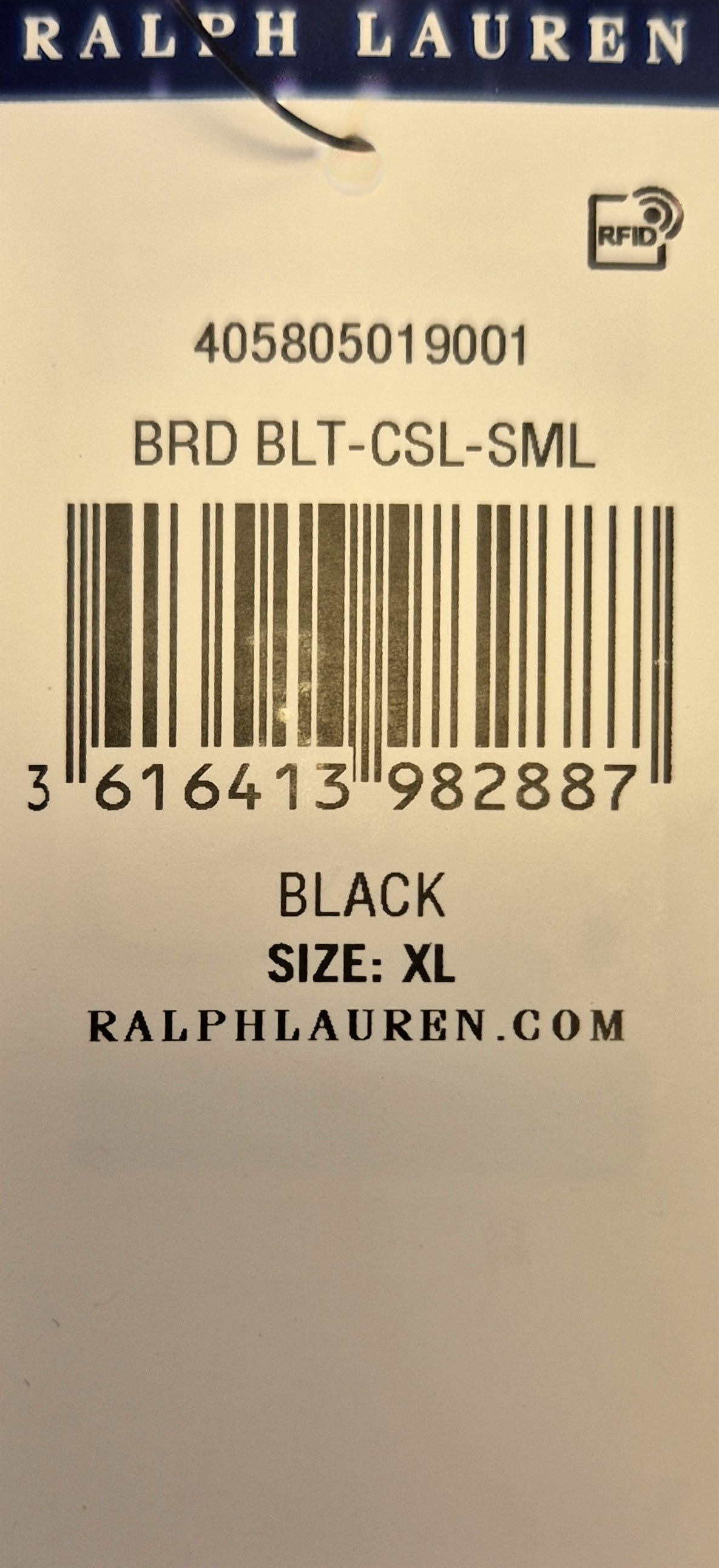 Belt Braided Leather black XL