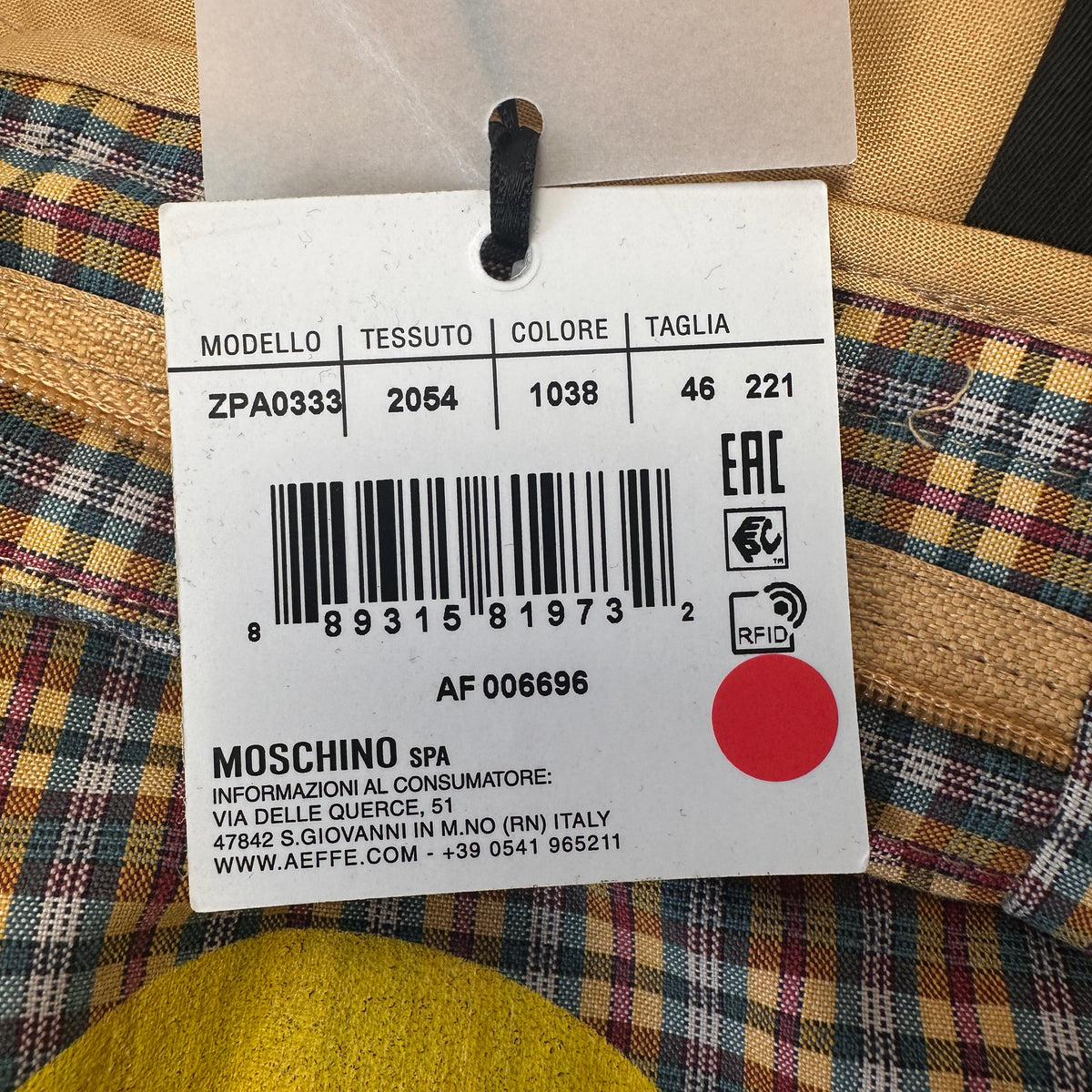 Plaid Smiley Shorts - Multicolor - IT 46