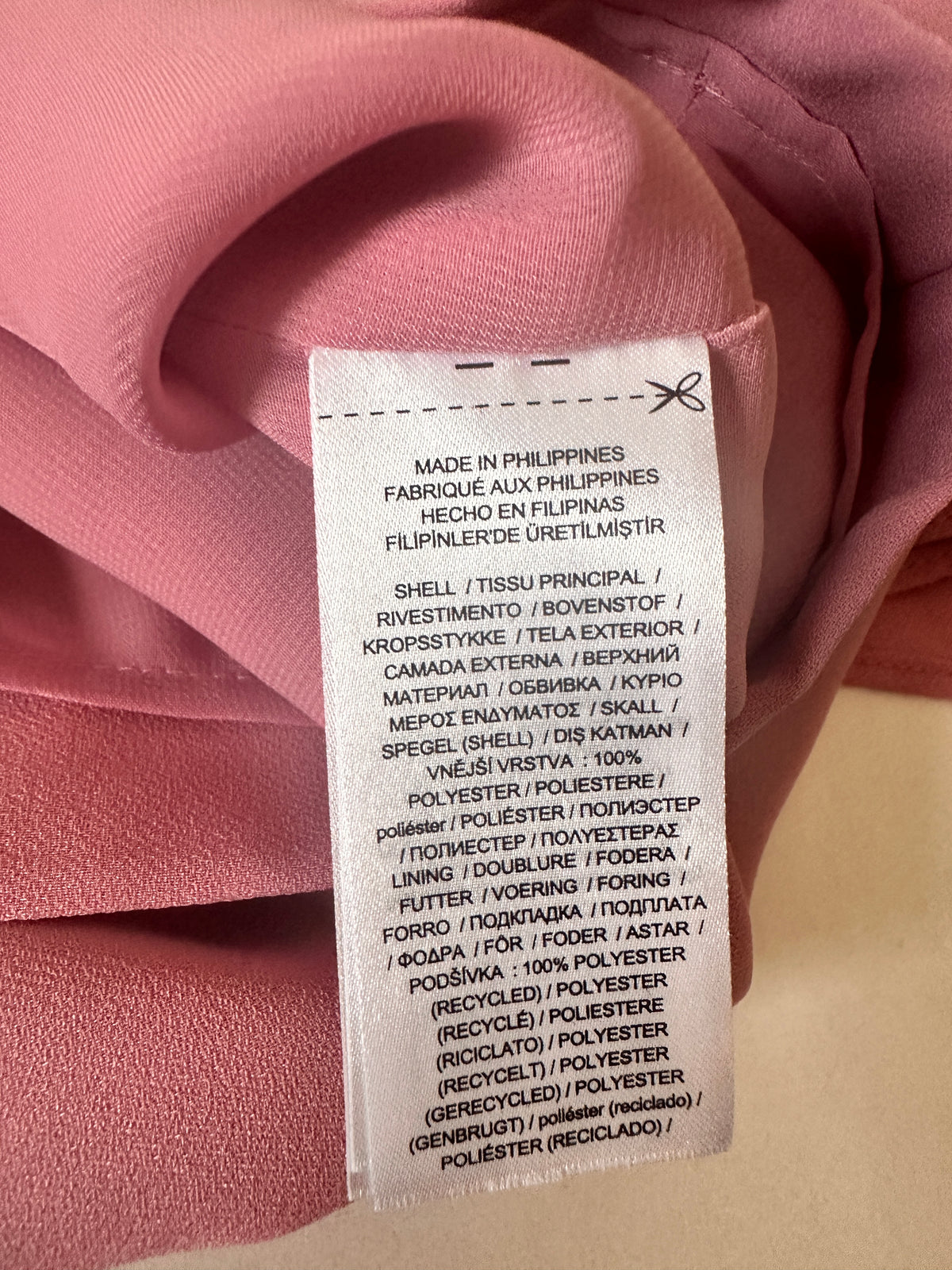 Cocktail Dress with Cape - Rose Mauve - S