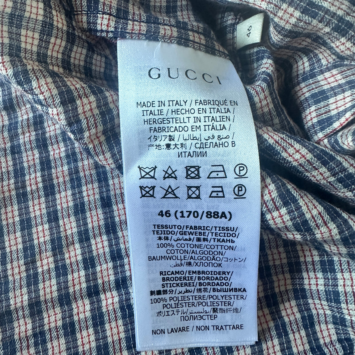 Mon Petit Chou Checkered Shirt - IT 46
