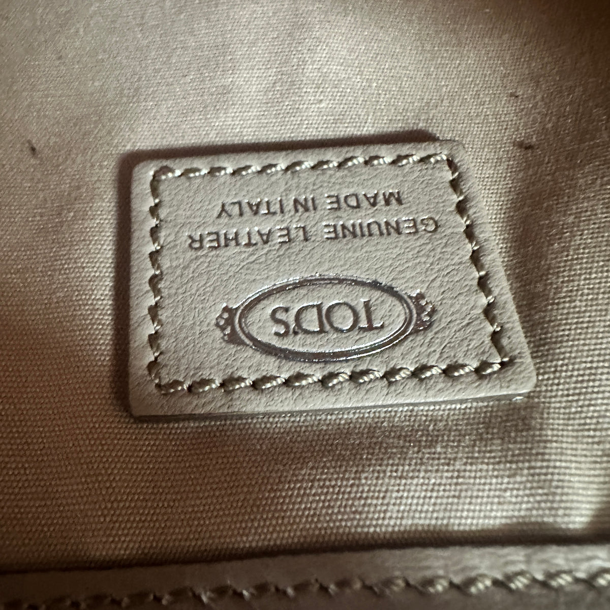 ANY Bauletto Zip Micro Croco - Beige
