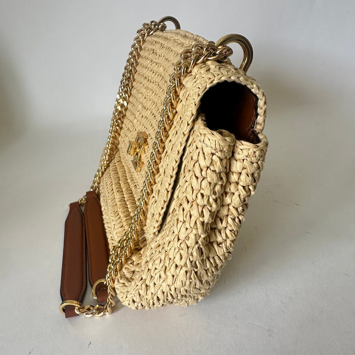Sophee Crossbody Paperstraw Bag - Beige