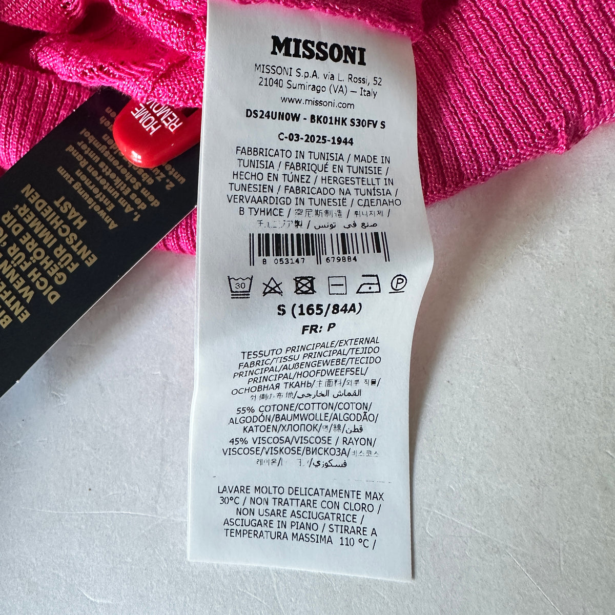 V-Neck Sweater – Pink - S