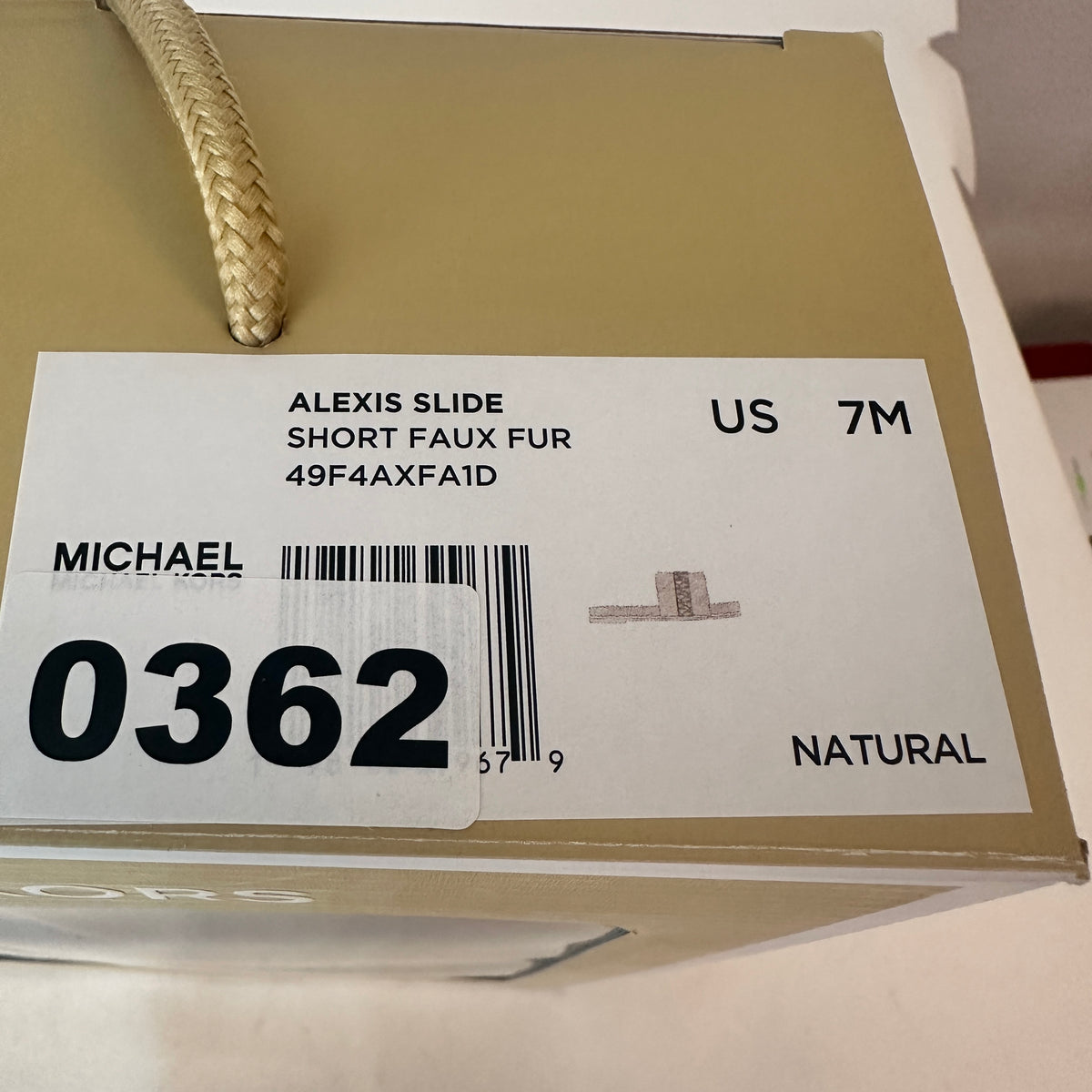 Alexis Slides - Faux Fur Natural - EU 37.5