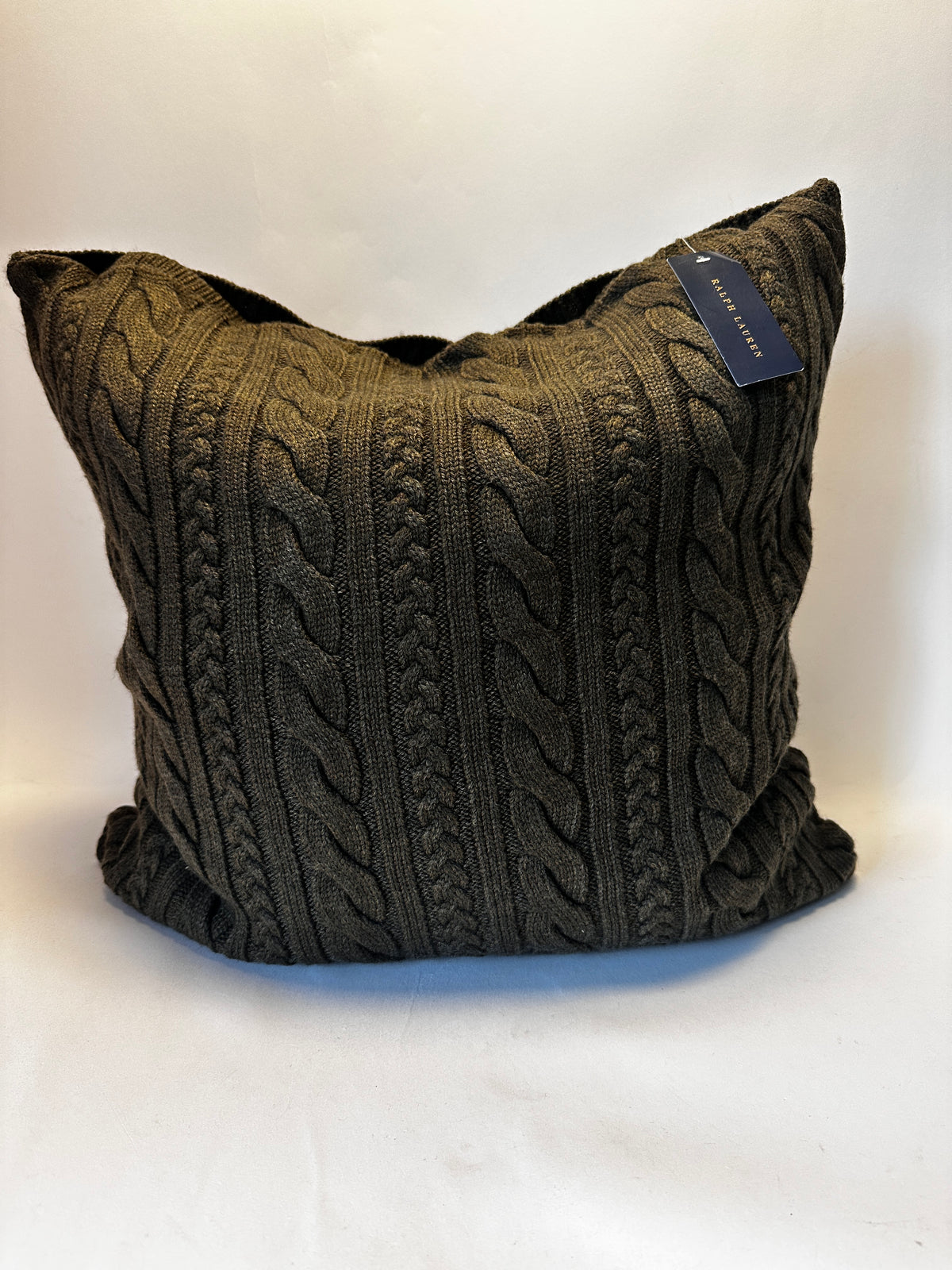 Cable-Knit Cushion - Palazzo Green