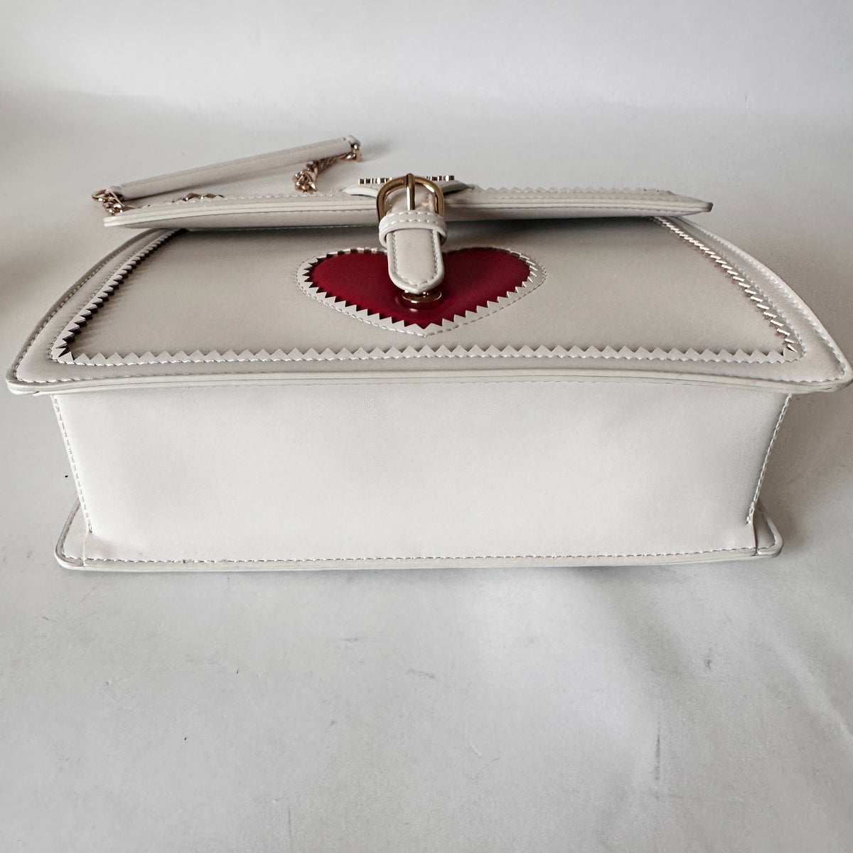 Love Moschino Heart-Logo Shoulder Bag - White