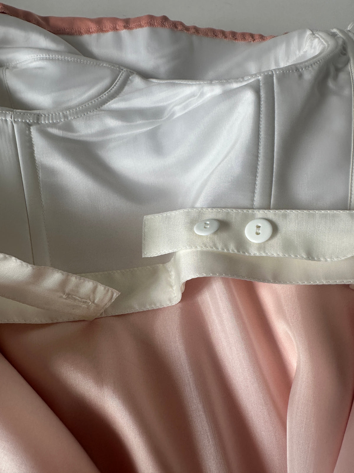 Silk Bustier Dress - Apricot - S