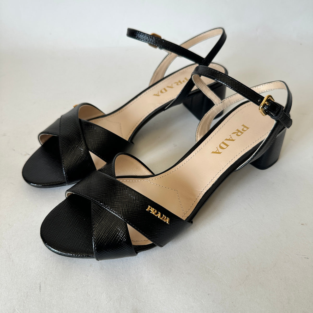 Ankle-Strap Sandals - Black - EU 39.5
