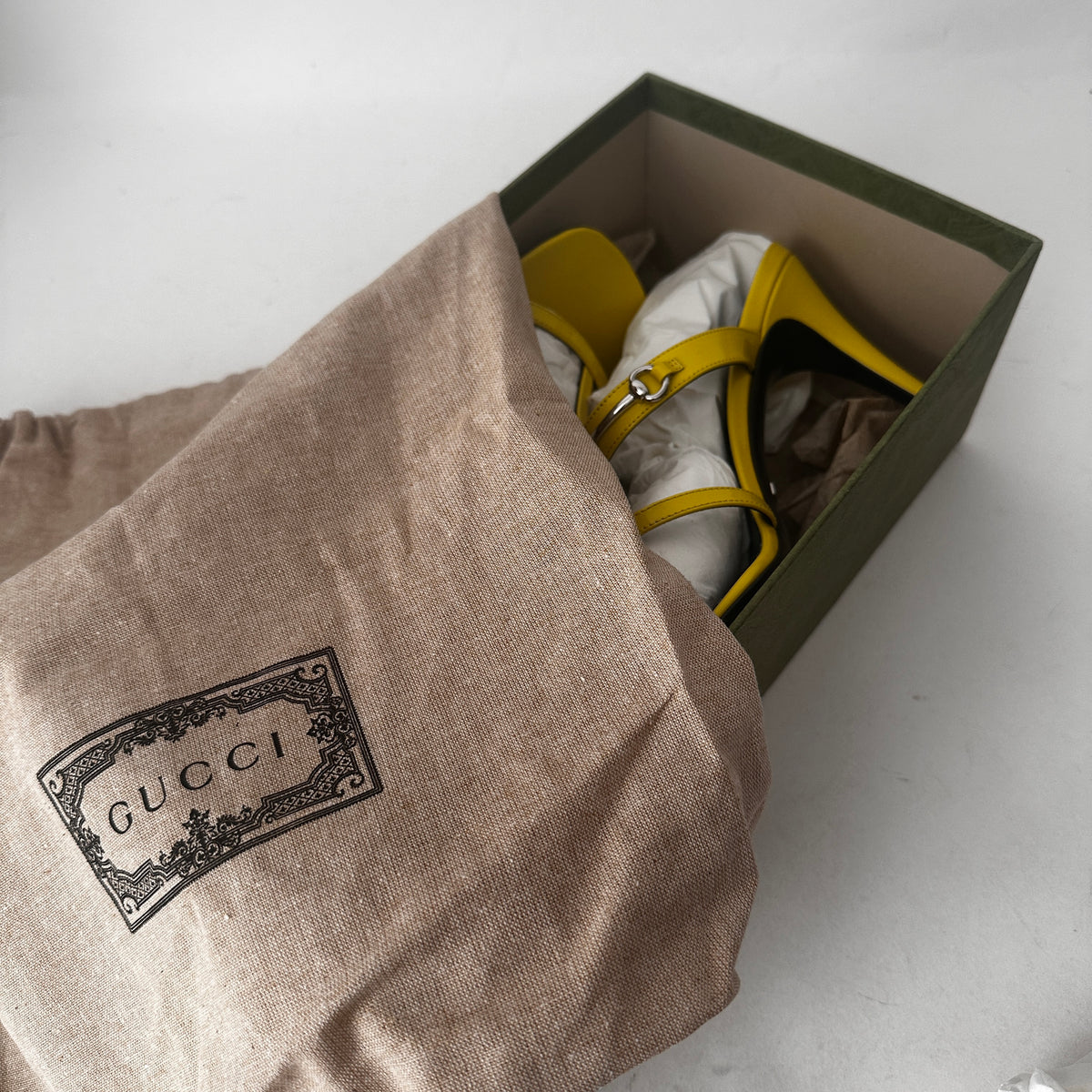 Horsebit Sandals - Yellow - EU 40