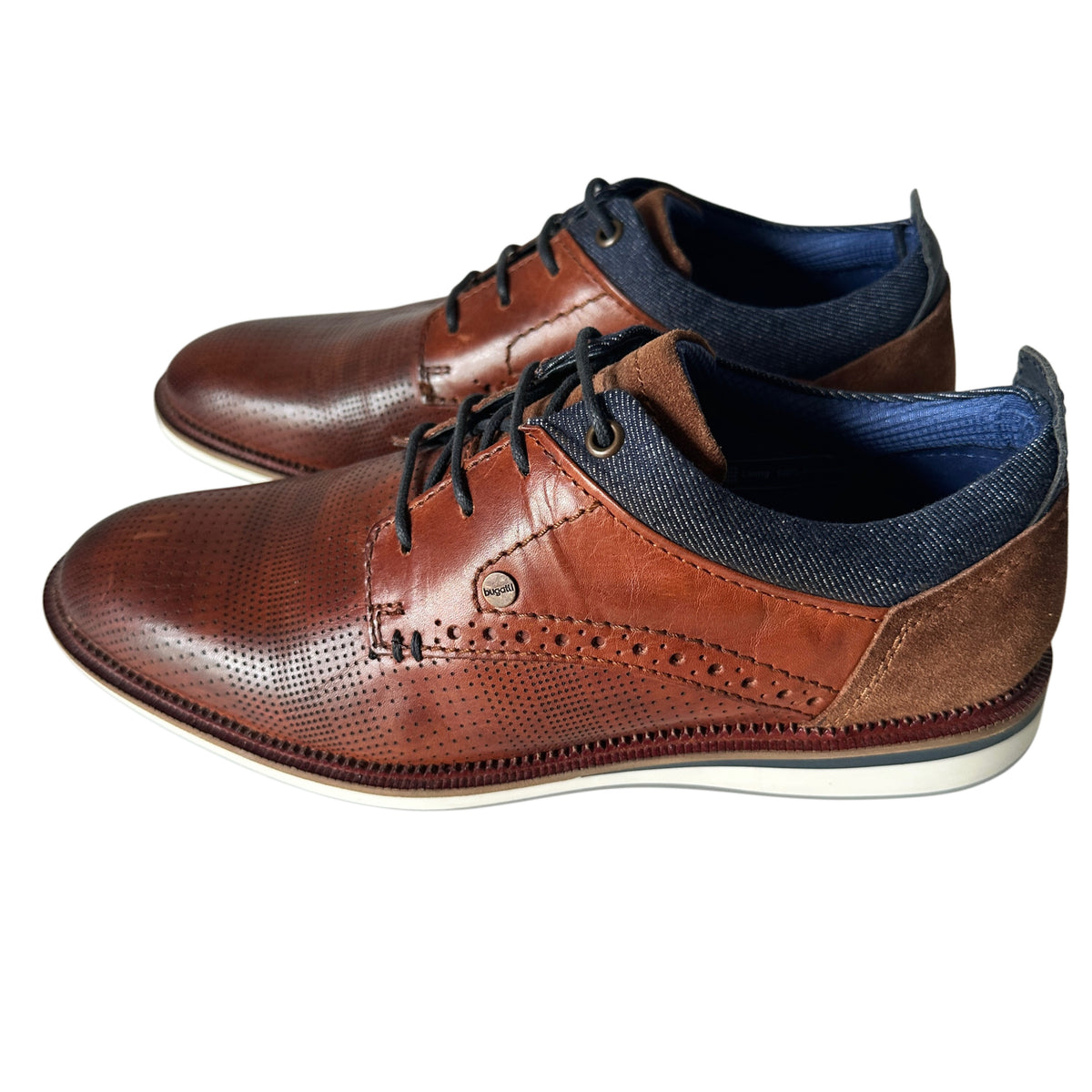 Oxfords - Brown & Blue Trim - EU 41