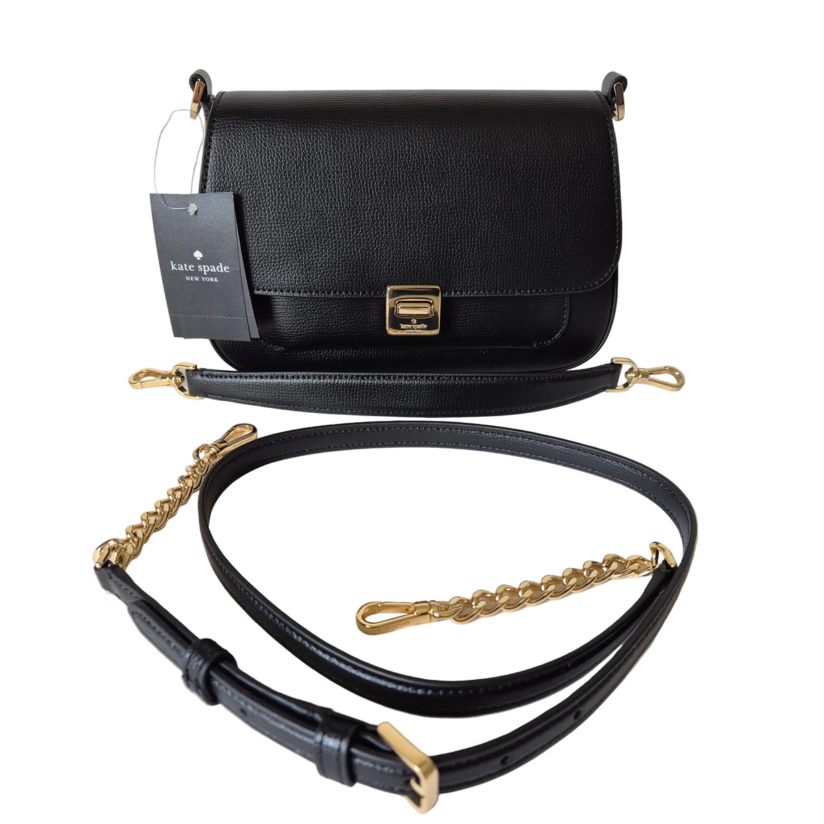 Phoebe Flap Crossbody black