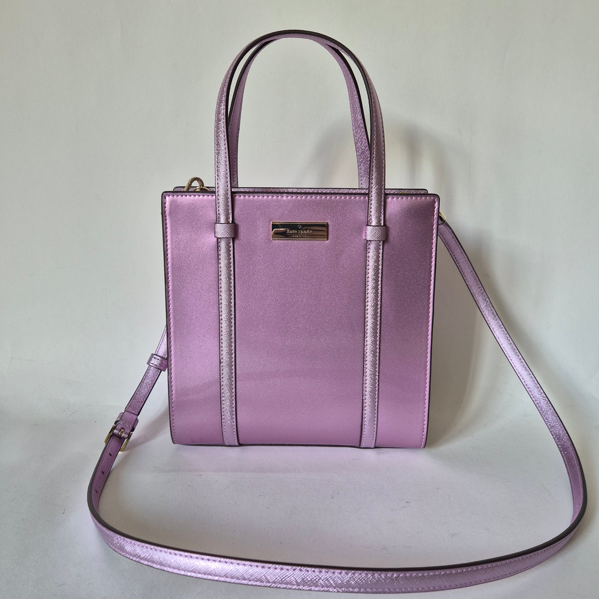 Kenzie Mini Tote metallic pink