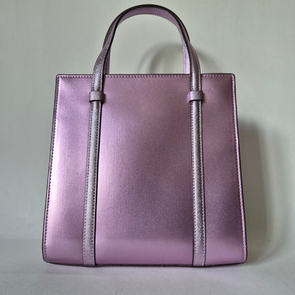 Kenzie Mini Tote metallic pink