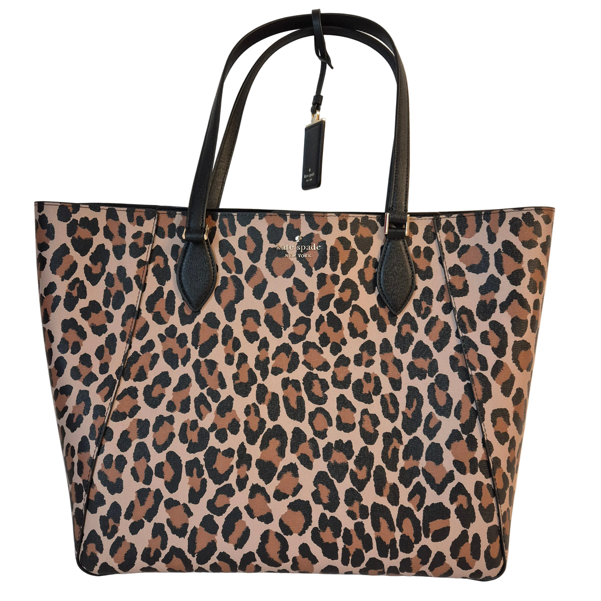 Poppy Tote spotted leopard