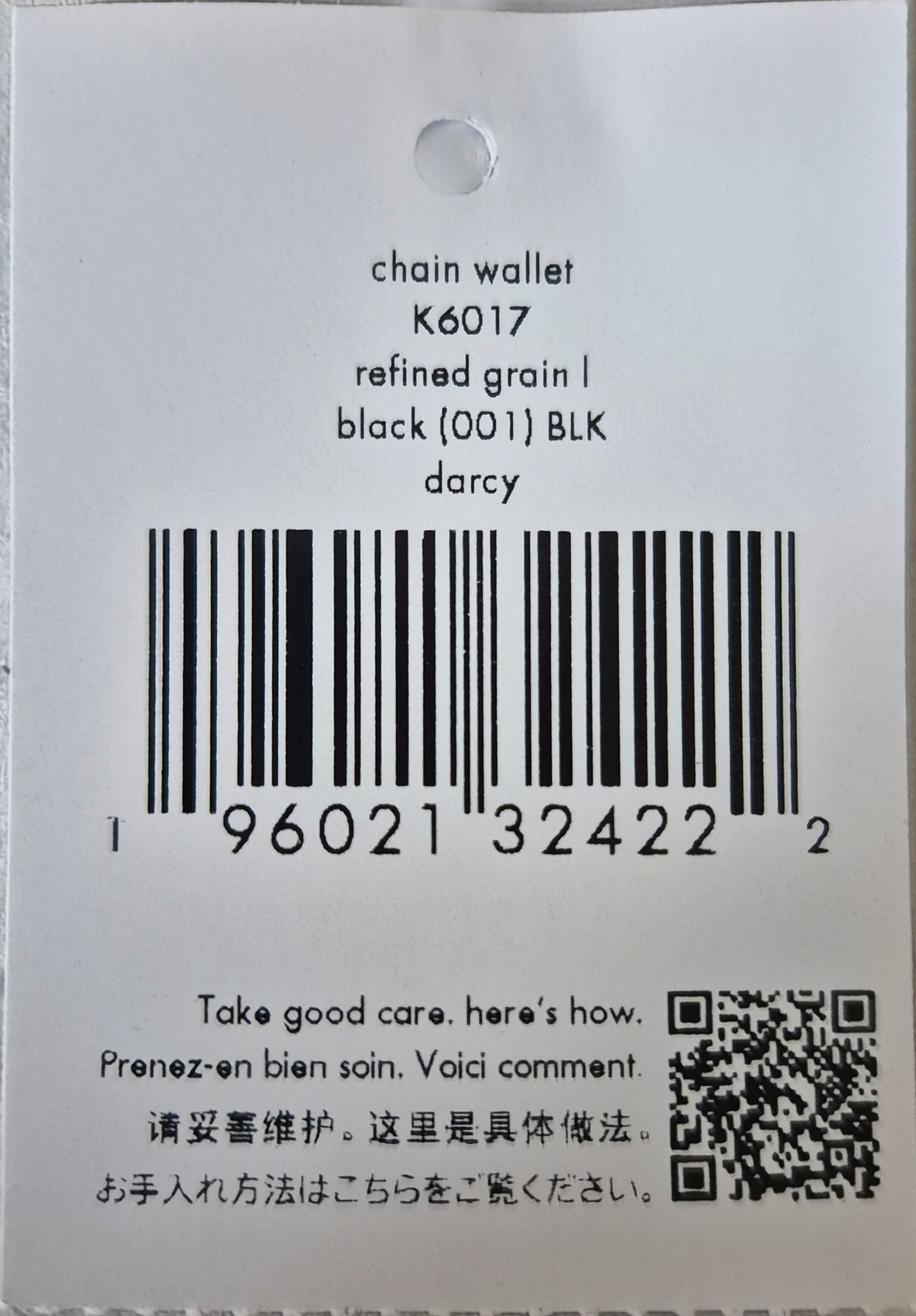Darcy Chain Wallet black