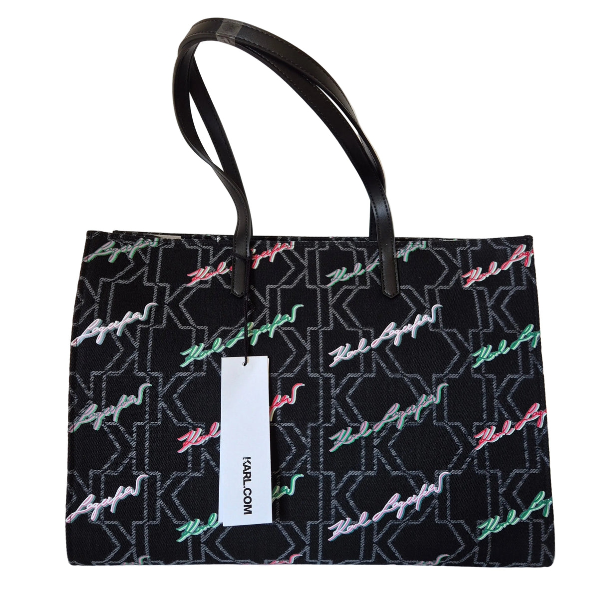 Tote Monogram Signature black multi neon