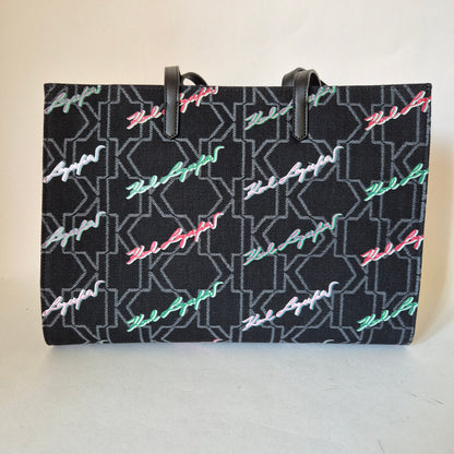 Tote Monogram Signature black multi neon