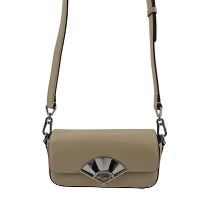 Crossbody Signature Fan beige