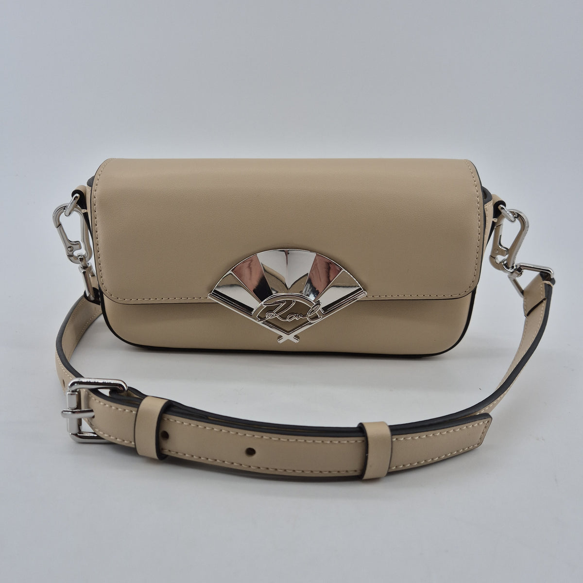 Crossbody Signature Fan beige