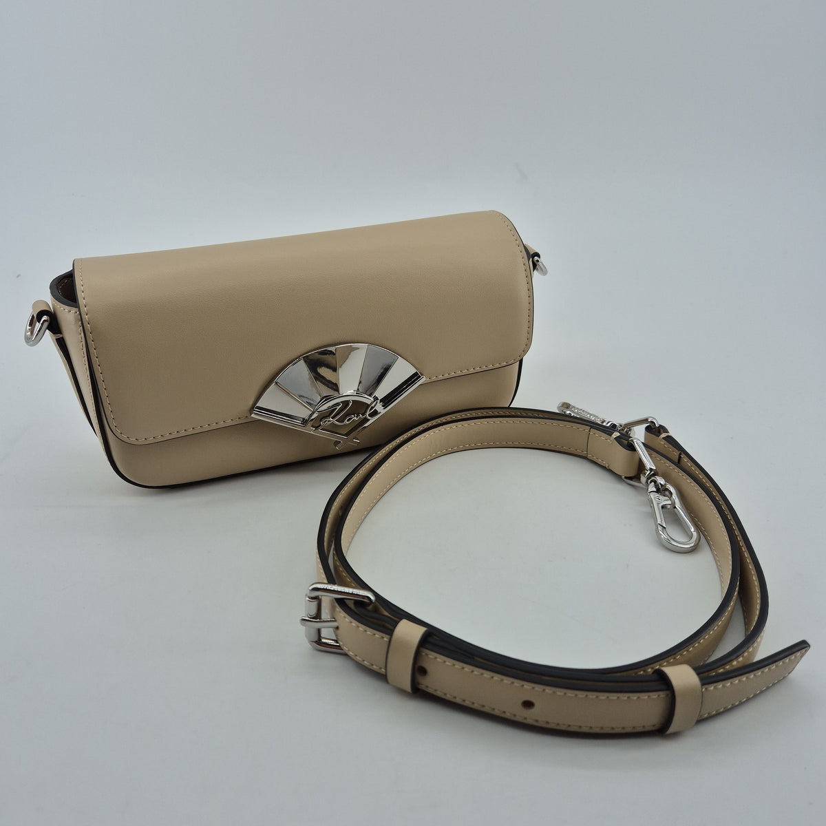 Crossbody Signature Fan beige