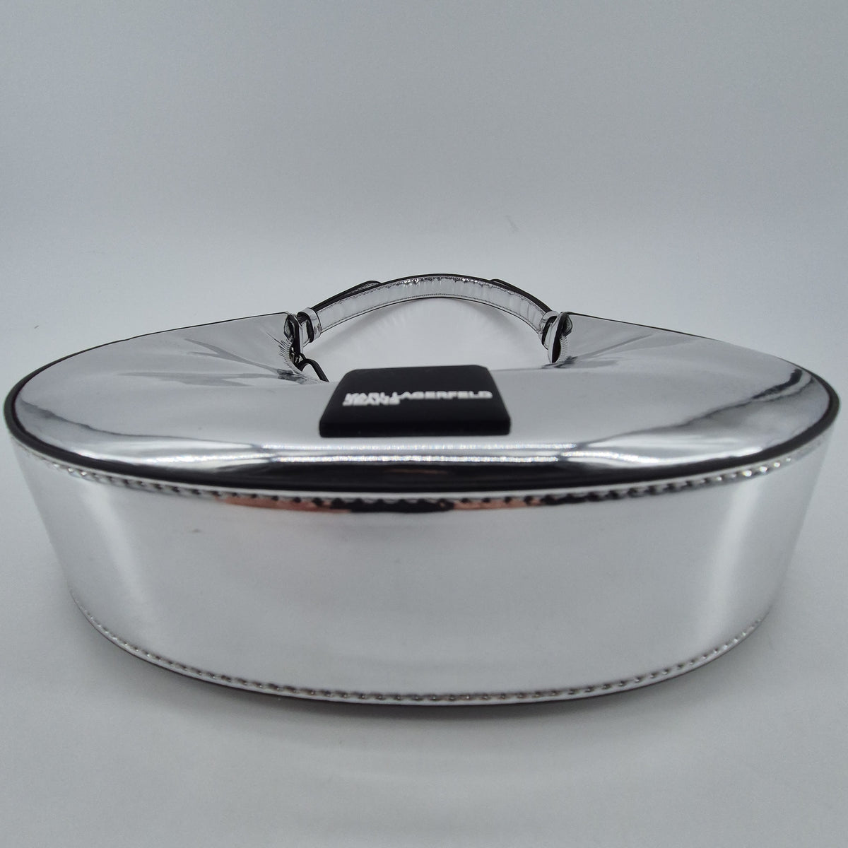 Shoulderbag Half-Moon silver mirror