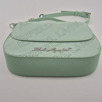 Shoulderbag K/Pebble Suede mint