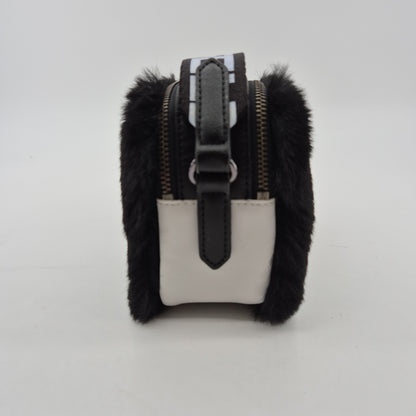 Shoulderbag Kids Faux-Fur black