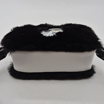 Shoulderbag Kids Faux-Fur black