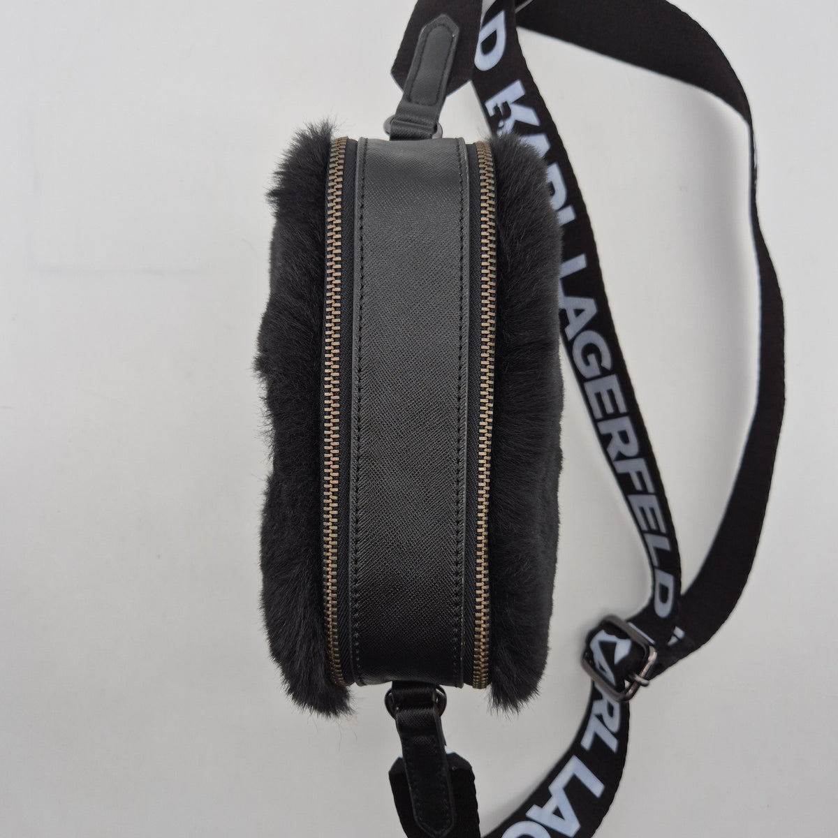 Shoulderbag Kids Faux-Fur black