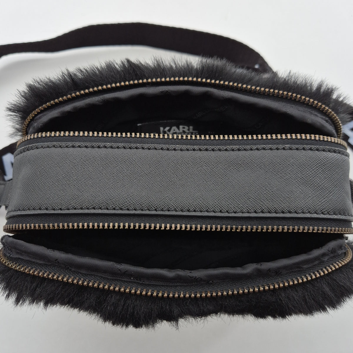 Shoulderbag Kids Faux-Fur black
