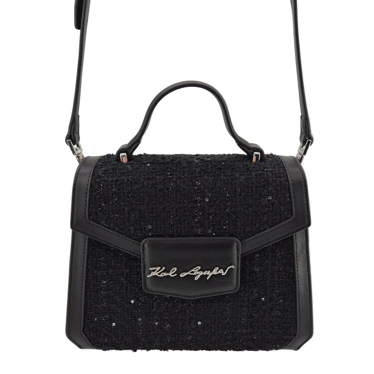 Top Handle Crossbody K/Arrow Boucle black