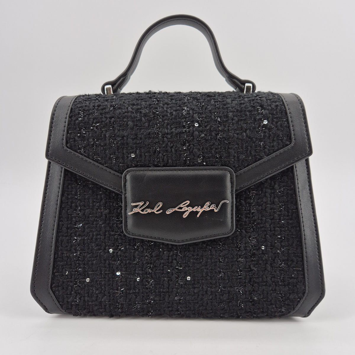 Top Handle Crossbody K/Arrow Boucle black