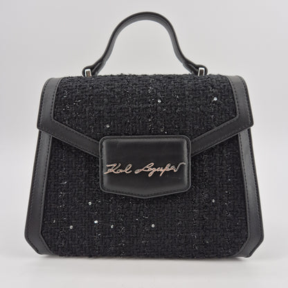Top Handle Crossbody K/Arrow Boucle black