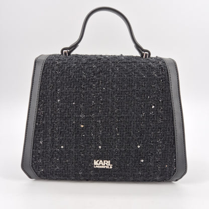 Top Handle Crossbody K/Arrow Boucle black