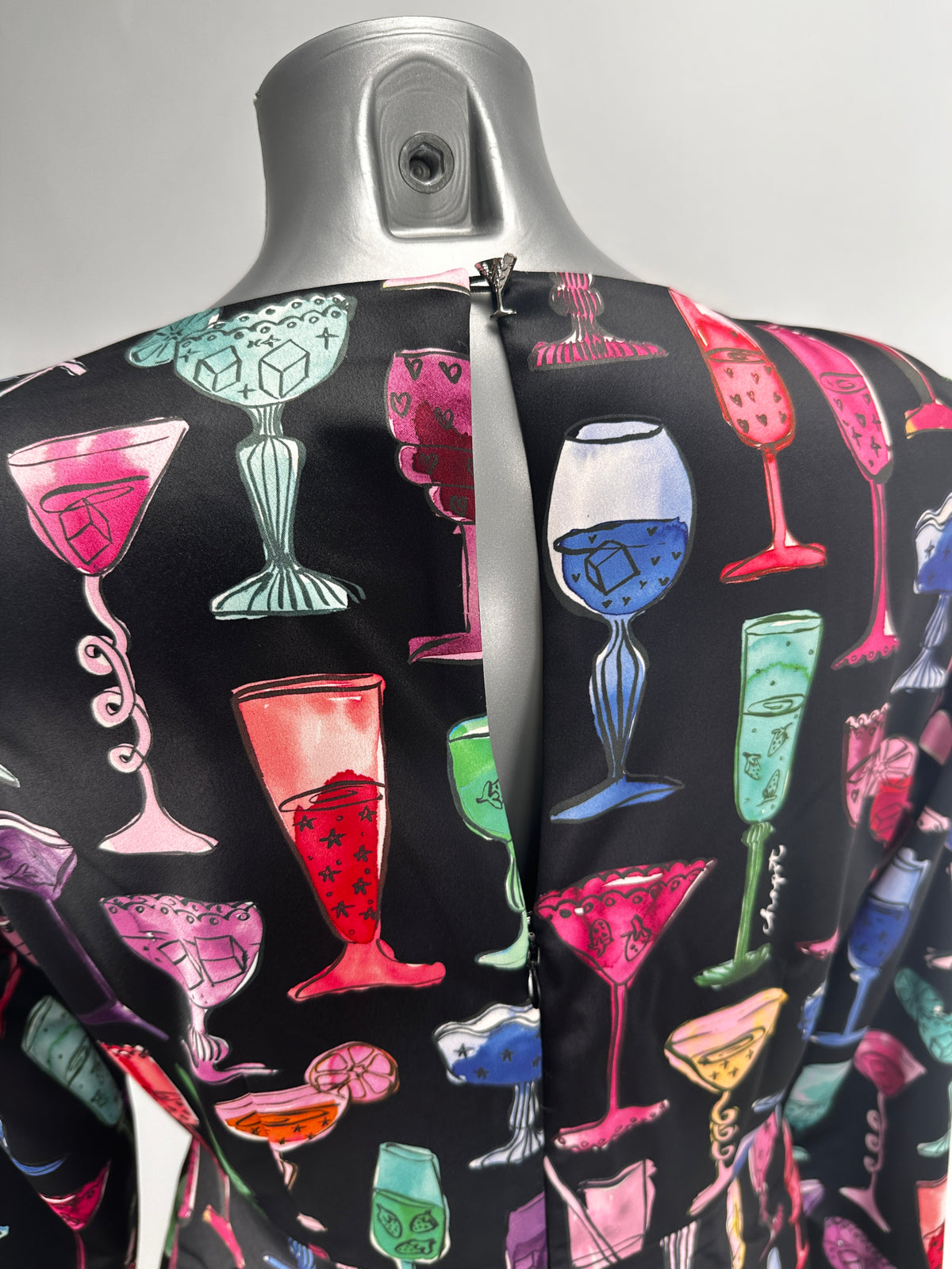 Margarita Print Dress - Black/Multi - EU 38