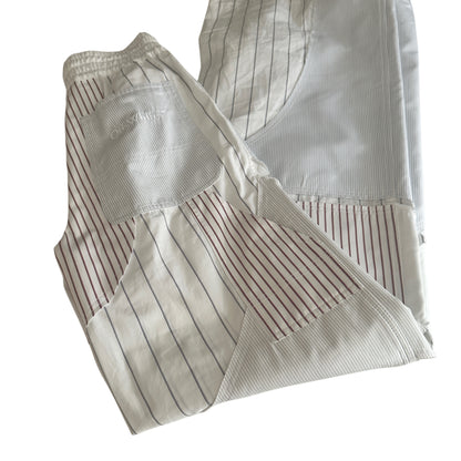 Motorcycle Poplin Pants - White - XS
