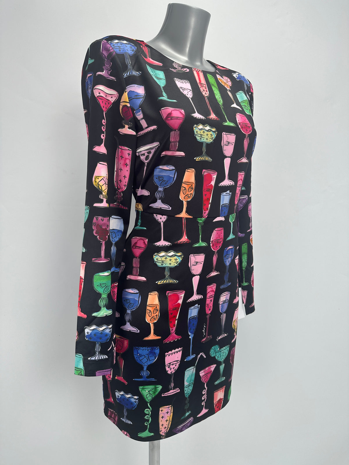 Margarita Print Dress - Black/Multi - EU 38