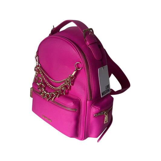 Love Moschino Gold Chain-Detail Backpack - Pink