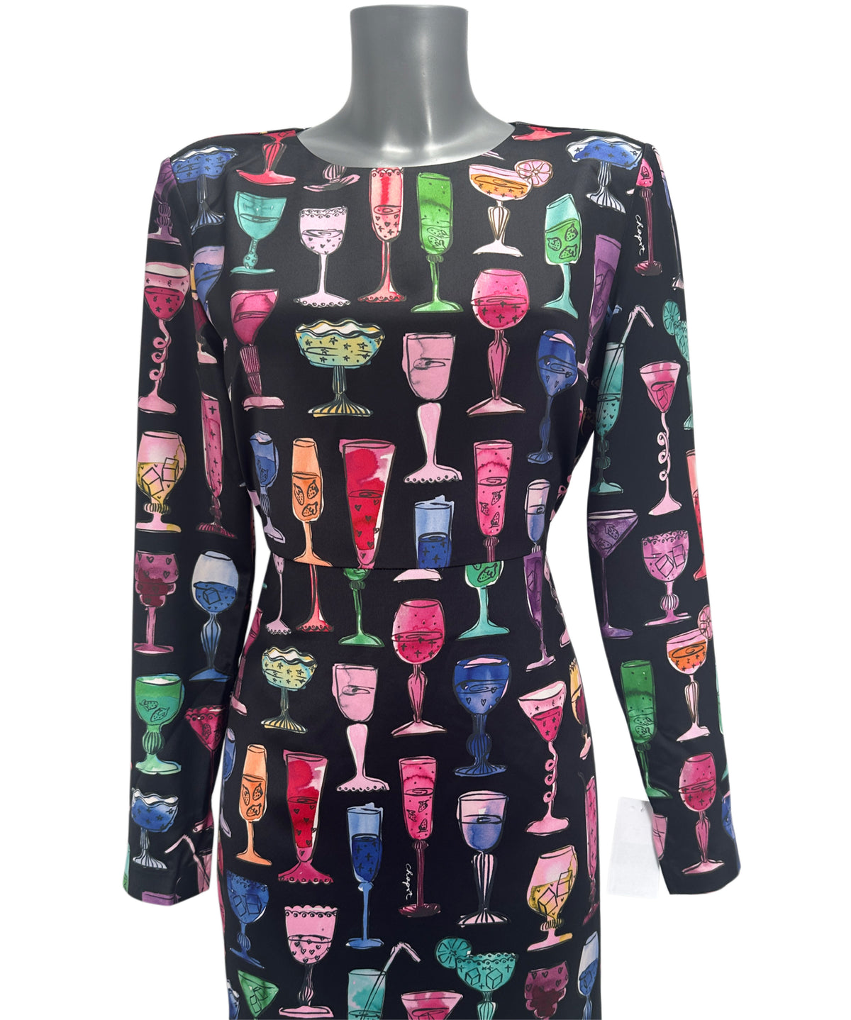 Margarita Print Dress - Black/Multi - EU 38