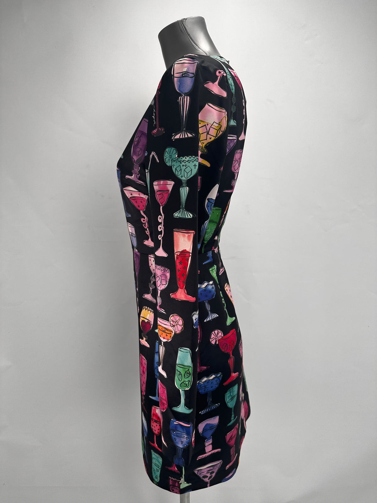 Margarita Print Dress - Black/Multi - EU 38