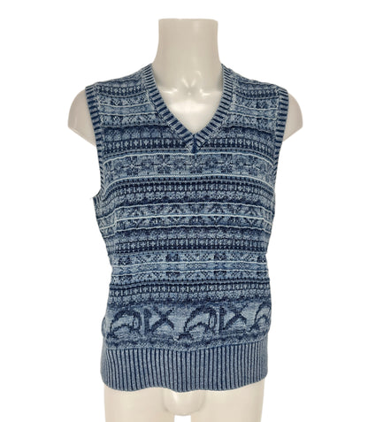 Sweater Vest - Navy/Blue - M