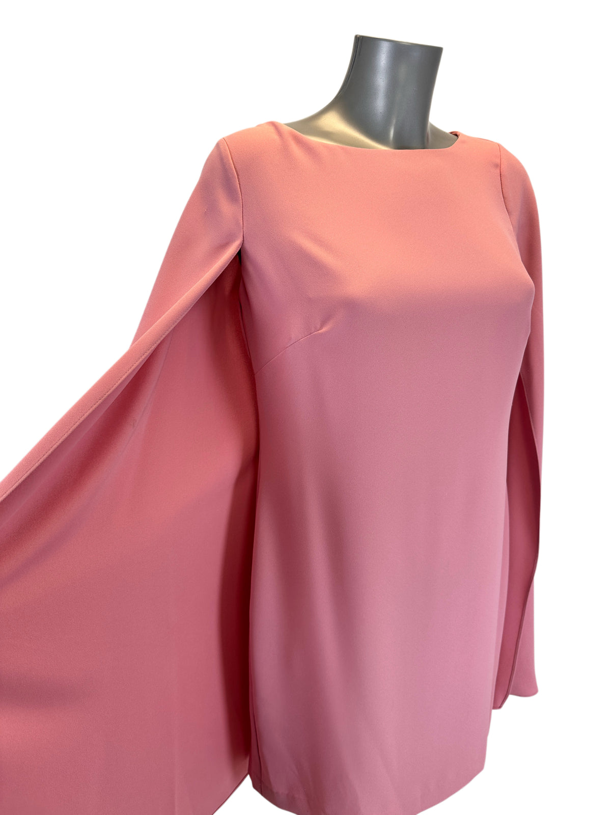 Cocktail Dress with Cape - Rose Mauve - S