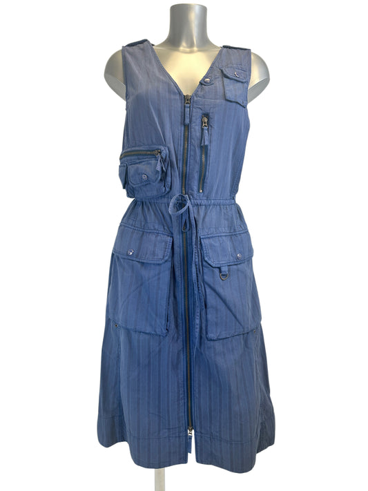 Sleeveless Dress - Blue Denim - S
