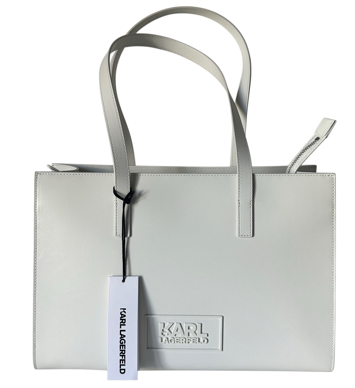 K/STONE Shiny Large Tote - Off White