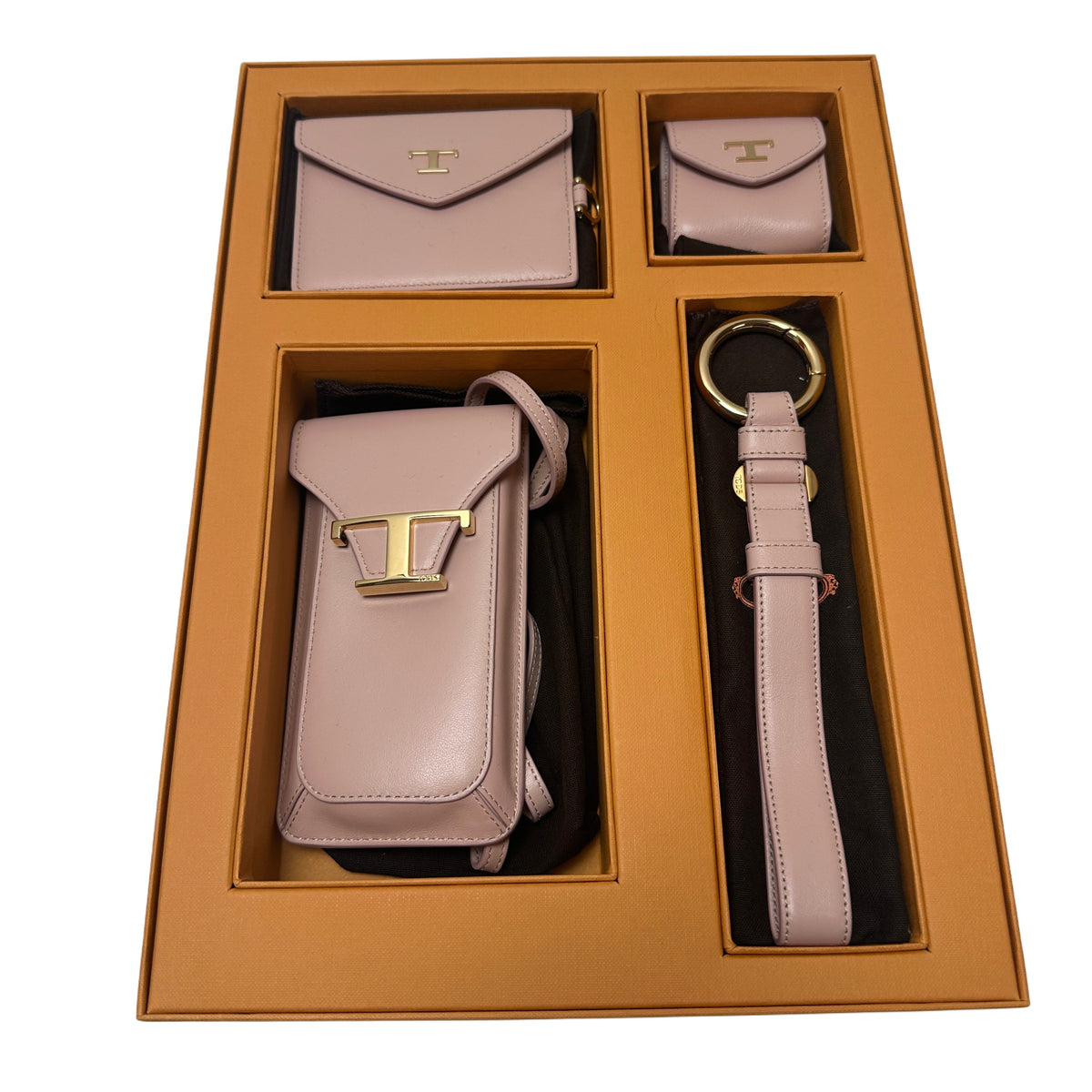 Tod's Leather Accessories Set - Pink
