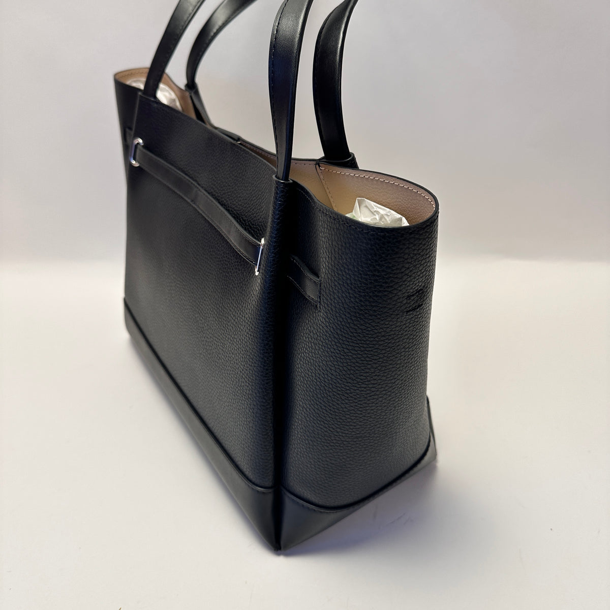 Reed - Large Belted Tote - Black