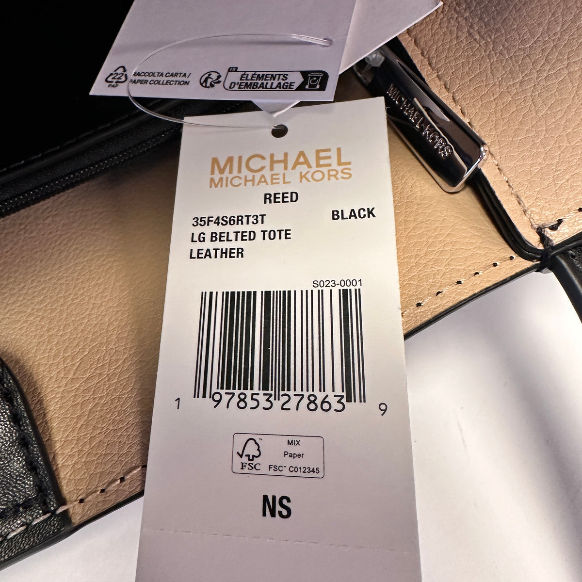 Reed - Large Belted Tote - Black