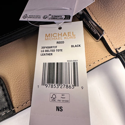 Reed - Large Belted Tote - Black